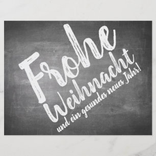 Weihnachtsgrüße auf der Kreidetafel