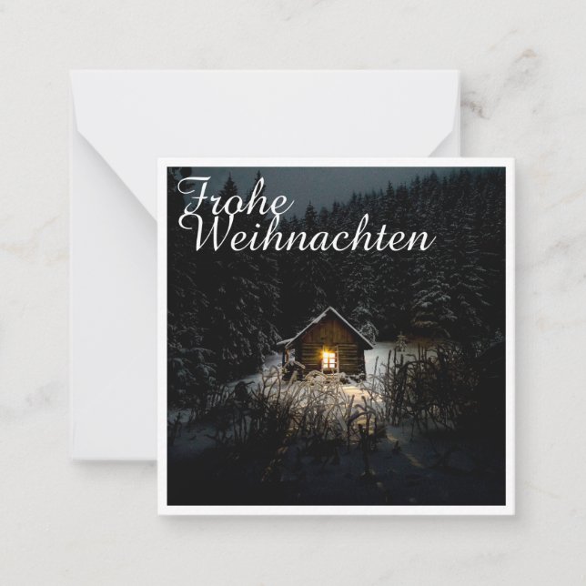 Weihnachtsgrüße mit Hexenhaus Card (Front)