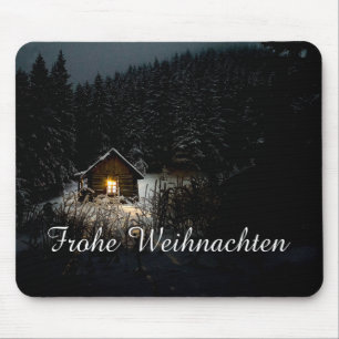 Weihnachtsgrüße mit Hexenhaus Mouse Mat