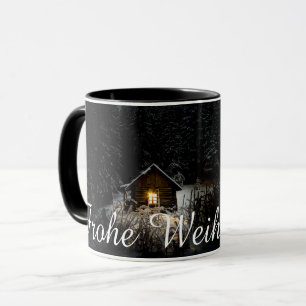 Weihnachtsgrüße mit Hexenhaus Mug