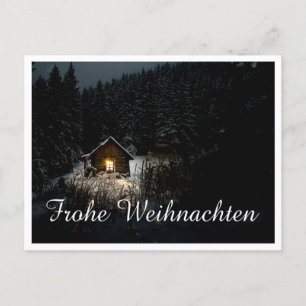 Weihnachtsgrüße mit Hexenhaus Postcard