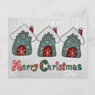 Weihnachtshäuser Postcard