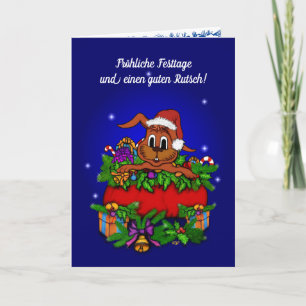 Weihnachtskaninchen , Fröhliche Weihnachten! Holiday Card