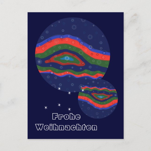 Weihnachtskarte..Lichtsterne Postcard (Front)