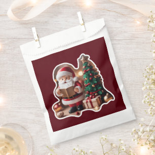 Weihnachtsmann mit Tannenbaum in 3D -  Favour Bags