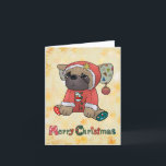 Weihnachtsmops Holiday Card<br><div class="desc">Weihnachtsmops</div>