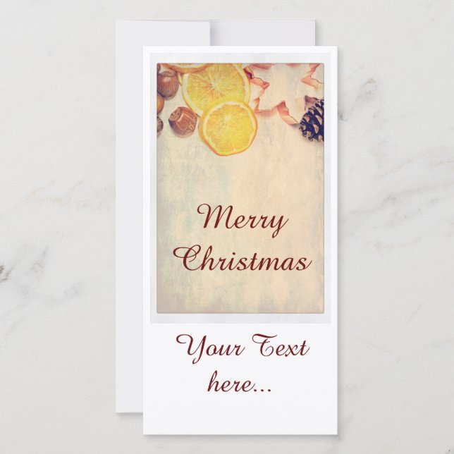 Weihnachtsmotiv  mit Früchten... Holiday Card (Front)