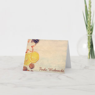 Weihnachtsmotiv mit Früchten... Holiday Card