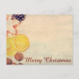 Weihnachtsmotiv  mit Früchten... Holiday Postcard