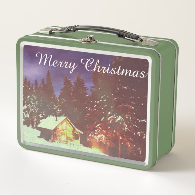 Weihnachtsmotiv Winter wonderland Metal Lunch Box (Front)