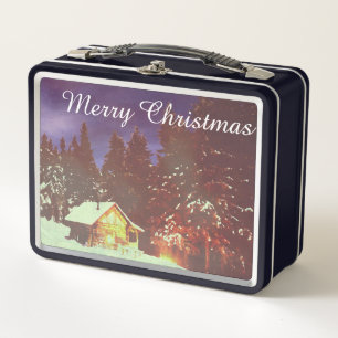 Weihnachtsmotiv Winter wonderland Metal Lunch Box