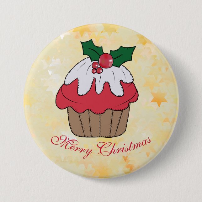 Weihnachtsmuffin  7.5 cm round badge (Front)