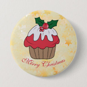 Weihnachtsmuffin  7.5 cm round badge