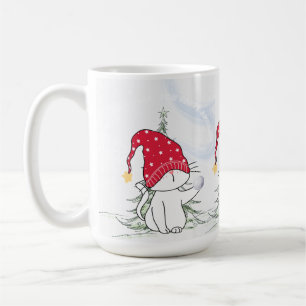 Weihnachtstasse katze mit Schneeball  Coffee Mug