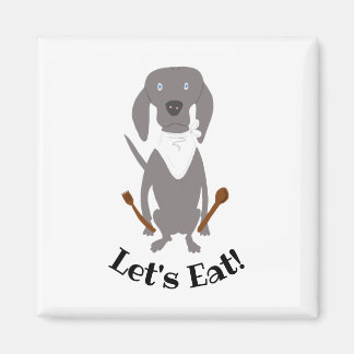 Weim Chef Weimaraner Grey Ghost Dog Cook Magnet