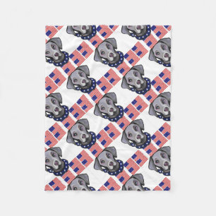 Weimarana Fleece Blanket