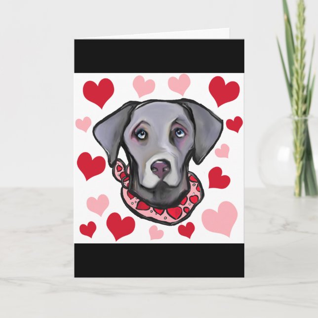 WEIMARANA HOLIDAY CARD (Front)