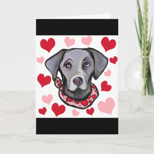 WEIMARANA HOLIDAY CARD