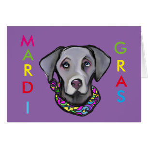 WEIMARANA MARDI GRAS
