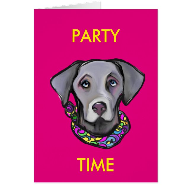 WEIMARANA MARDI GRAS (Front)