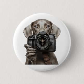 Weimaraner 6 cm round badge