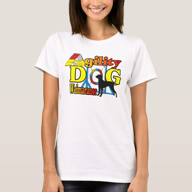 Weimaraner Agility Shirts Gifts (Front)