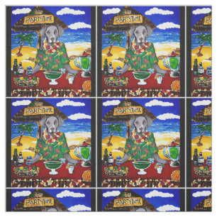 Weimaraner Bartender Fabric