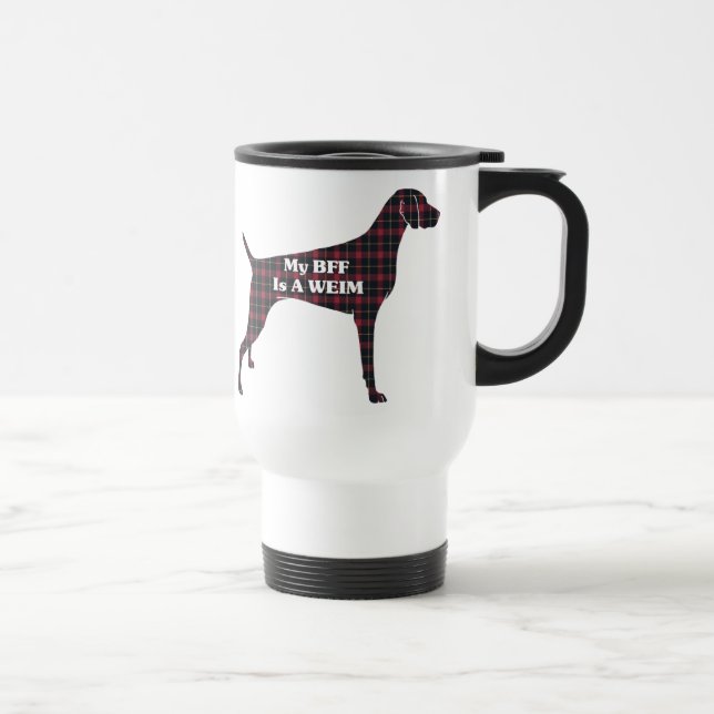 Weimaraner BFF Travel Mug (Right)