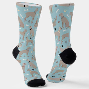 Weimaraner Bones and Paws Socks