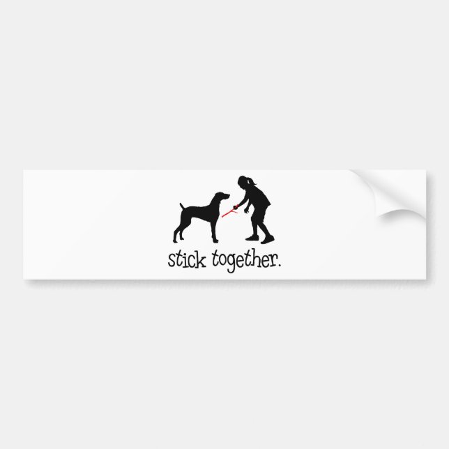 Weimaraner Bumper Sticker (Front)