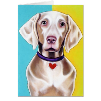 Weimaraner Card
