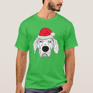 Weimaraner Christmas Funny Birthday Dog Lover Gift T-Shirt