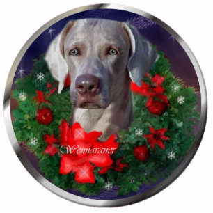 Weimaraner Christmas Gifts Ornament Photo Sculpture Decoration
