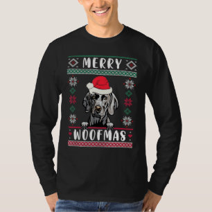 Weimaraner Christmas Santa Ugly Sweater Dog  Xmas