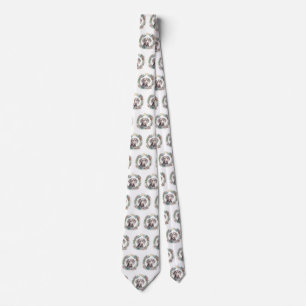 Weimaraner Christmas Wreath Festive Pup Tie