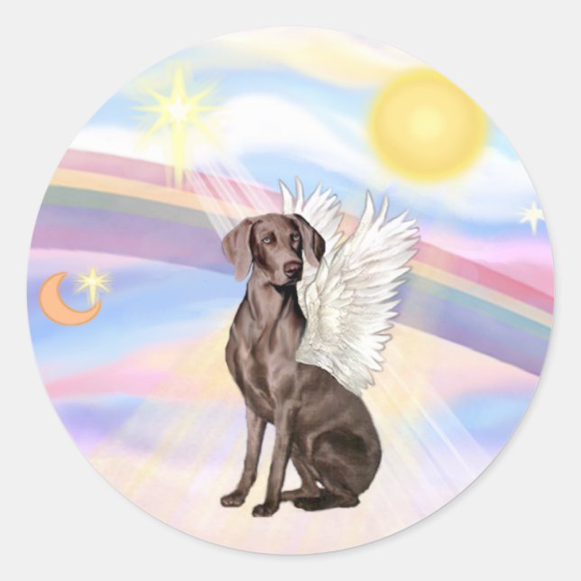 Weimaraner Classic Round Sticker (Front)