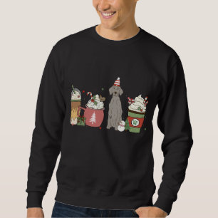 Weimaraner Coffee Latte Winter Christmas Dog Mum H Sweatshirt