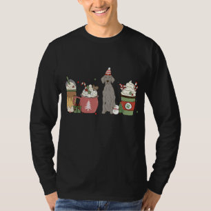 Weimaraner Coffee Latte Winter Christmas Dog Mum H T-Shirt