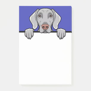 Weimaraner Cute Peeking Dog Lover Gifts Stationery Post-it Notes