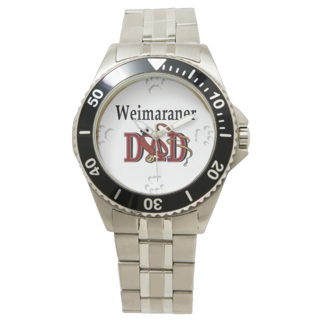 Weimaraner Dad Gifts Watch (Front)