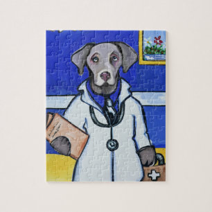 Weimaraner Doctor Jigsaw Puzzle