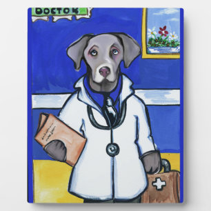 WEIMARANER DOCTOR PLAQUE