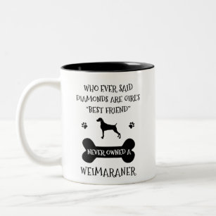 Weimaraner dog best friend Two-Tone coffee mug