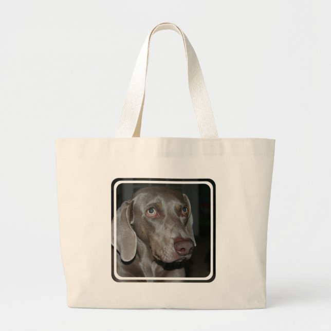 Weimaraner Dog Canvas Bag (Front)