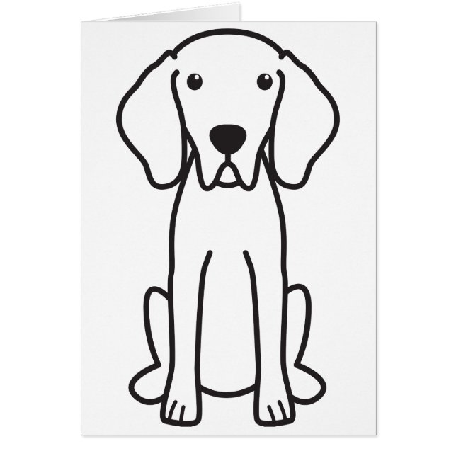 Weimaraner Dog Cartoon (Front)
