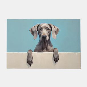 Weimaraner Dog Doormat Art