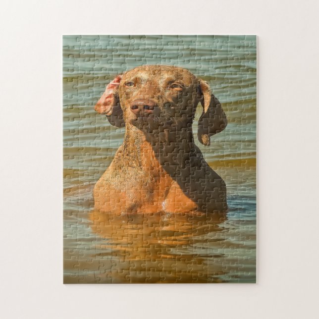 Weimaraner Dog Jigsaws. Jigsaw Puzzle (Vertical)