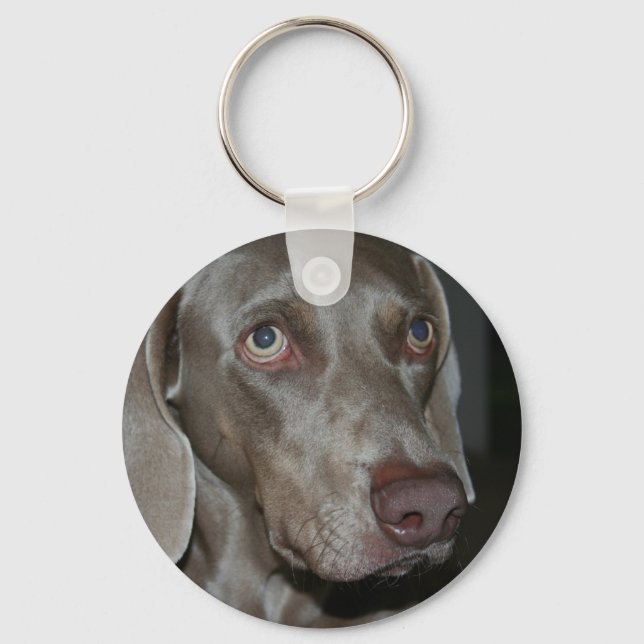 Weimaraner Dog Keychain (Front)