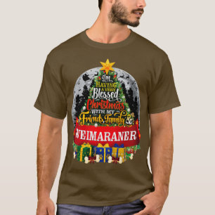 Weimaraner Dog Lovers Christmas Spruce Tree Gift T-Shirt