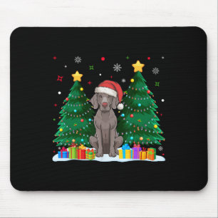 Weimaraner Dog Lovers Santa Hat Ugly Christmas Swe Mouse Mat
